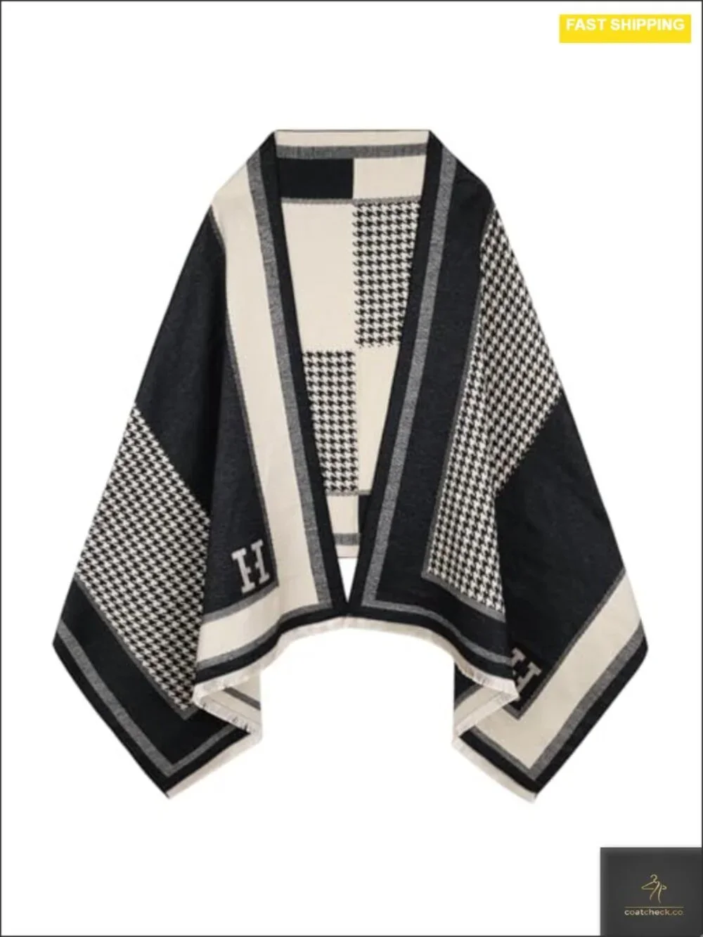 Womens Pashmina Shawl Wrap Cashmere Poncho Cape Blanket Scarf Evening Dressing